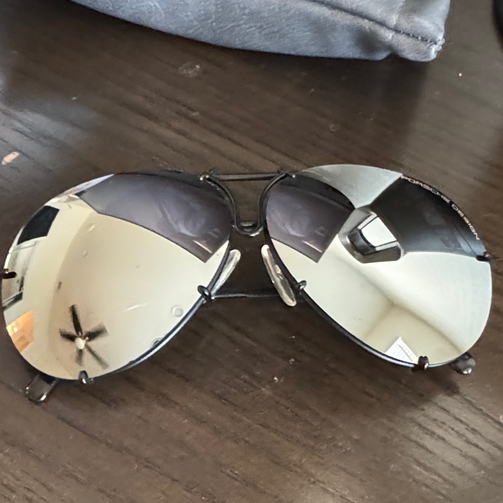 Porsche Design Aviator Sunglasses w 2 lenses